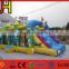 Inflatable happy clown combo, inflatable clown bouncy slide for kids