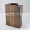 Chinese factories wholesale custom high-grade PU leather wine box, deep coffee color storage box
