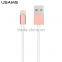 Genuine IOS9 USMAS MFI USB Cable for iPhone 6S Plus iPad iPod Metal MFI CABLE 100cm 2.4A High Speed Charge Data Sync Metal Cable