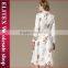 2015 White Sexy High Fashion Woman Winter Coat With Belt
