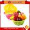 candy colors flower shaped fruit basket kitchen vegetable basket strainer