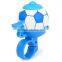 3 Colors Football Bike Bell Bicycle Horn Loud Road MTB Bike Horn Soccer Bicycle Bell Handles Ring Flexible Crisp Sound Handlebar