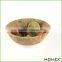 Bamboo Salad Bowl Snacks & Fruit Bowl with Pink Edge Homex BSCI/Factory