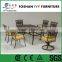 outdoor waterproof aluminium garden dining furniture
