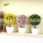 GNW GP010 Fake Artificial Coloured Plant Pots for Office Table Decoration