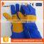 DDSAFETY 2017 Blue Reinforced Cow Split Welder Gloves With Full Jerey Lining