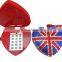 novelty diamonds decrated heart shaped telephone