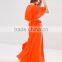 women's Ruffle Flutter Sleeve Maxi Dress