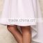 2016 Customized Women White Box HI LO Skirt Ruffles Pleat High Waist Women Fashion Custom Skirts