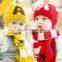 TC17008 Wholesale cute baby winter hat and scarf
