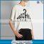 Oversized white printed cotton print t-shirt for sale