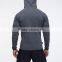 MEN MUSCLE FIT ZIPPER JACKET 2.0 GREY
