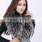 2016 new faux fur collar fox fur scarves imitation raccoon fur scarves wool shawl winter woman