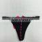 High quatily lovely pink rose ribbon sexy lingerie babydoll with sexy g-string