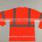 hi vis orange long sleeve ANSI 107 bulk reflective t-shirt