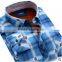 2015 Custom Plaid Flannel Casual Shirt For Men