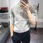Cultivate one's morality sleeve shirt in cotton and linen washing male in summer