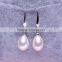 Wholesale jewelry natural freshwater drop rice pearl earring