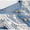 Wholesale toddler little girls denim and lace cowgirl tutu dress M5042008
