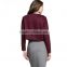 Wholesale Casual Long Sleeve Crewneck Sweatshirts,Custom Latest Women Pullover Embroideried Sweatshirts