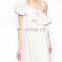 CHEFON Asymmetrical frill elegant short dresses
