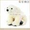 White plush polar teddy bear toy