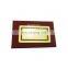 custom zinc alloy square gold plated letter bookmark