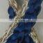 New Products bule with gold lurex braided ribbon