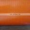 0.6mm orange color laminated PVC tarpaulin for ex-factory price