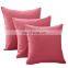 Home decor Custom plain  linen cushion case cover for Sofa