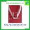 Cusotm Satin Rope Twisted Handle Christmas Paper Bag for Festival Present Gift