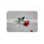 polyester felt table placemat with leather pressed logo