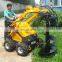 garden soil removing digging mini skid steer loader machine