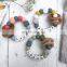 Food Grade Baby Silicone Ball Beach Wood Molar Bracelet