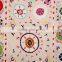 Indian Beautiful Uzbek Embroidery Suzani Tapestry Floral Suzani Fabric Quilt Hippie Gypsy Suzani Blanket