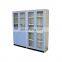 Chemical laboratory steel cabinet with glass door storage cabinet used for hospital