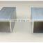 Toshine 6063 T5 alloy aluminium extrusion hollow tube square pipe profile