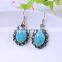 wholesale fashion vintage resin acrylic kallatie ellipse chinese george michael cross earring/custom printed earring cards