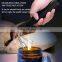 Electric Candle Camping Grill Rechargeable USB Plasma Arc Lighters with LED Battery Display Safety Switch for Cooking BBQs