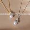 wholesale minimalist jewelry 925 sterling silver 14K gold vermeil pearl necklace for women