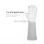 HANDLANDY In Stock Grey Cowhide Women Rose Pruning Long Sleeve Safety Yard Work Thorn Proof Leather Gardening Gloves