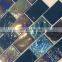 4mm iridescent glass mosaic tiles for swimming pool G447001