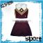 Custom made 100% polyester sublimation ladies striped cheerleading jersey