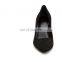 Ladies wholesale fancy black color design high block heels pumps sandals shoes women evening shoes