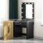 Factory cheap dressing mirror Mirrored Makeup Dresser Desk with LED Light