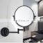 Wall mounted makeup mirror hotel magnifying mirrors decor wall with two sides make up mirror