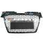 ABS facelift mesh grille for Audi TT front bumper TTRS auto grille radiator honeycomb grills 2008-2014