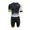 China Manufactory teamwear custom Price Hot Design Bright Yellow swinsuits for short women custom speed skating suit Custom Short Sleeve Quick-dry Speed Skating Skin Suit