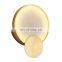 Round Marble LED Wall Lights Living Room Bedside Lighting Fixtures Gold Metal Surface Mounted Wall Lamp