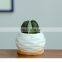 Best Selling Unique Indoor Circle European Mini Home Garden Decor Artificial Flower Decorations Pots Pineapple Shape Planter